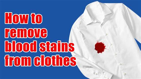 how to make fake blood stains on clothing|blood in clothing remove easy.